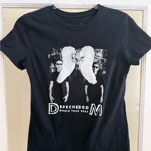 Black Depeche Mode World Tour 2023 T-Shirt